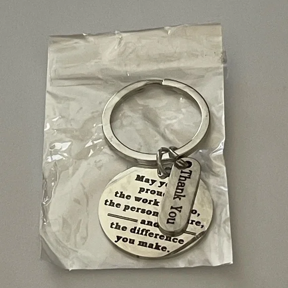 NEW Inspirational Silver Gift Keychain - Picture 3 of 3